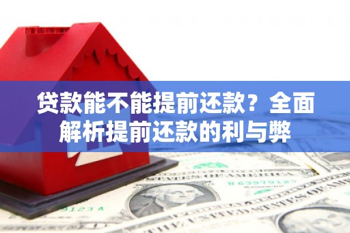 花地玛堂区贷款能不能提前还款？全面解析提前还款的利与弊