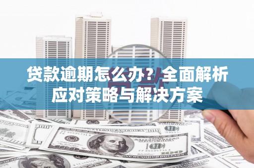 墨江贷款逾期怎么办？全面解析应对策略与解决方案