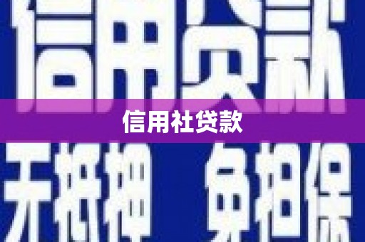 郊区信用社贷款
