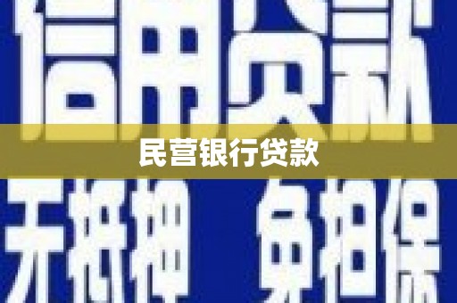 南化民营银行贷款