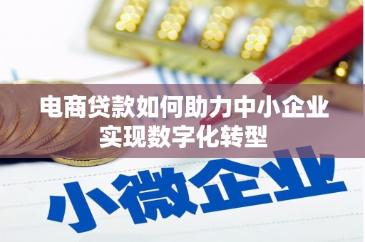 德庆电商贷款如何助力中小企业实现数字化转型