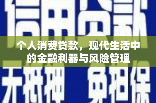 芦竹个人消费贷款，现代生活中的金融利器与风险管理