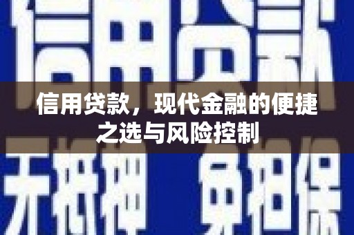 宁城信用贷款，现代金融的便捷之选与风险控制