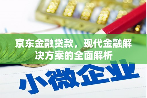 东台京东金融贷款，现代金融解决方案的全面解析