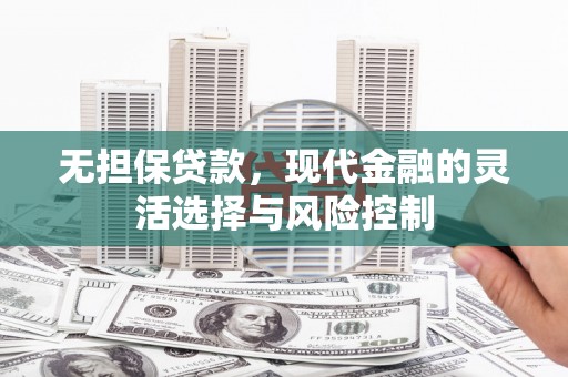 广阳无担保贷款，现代金融的灵活选择与风险控制