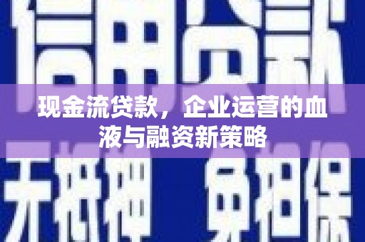 淡水现金流贷款，企业运营的血液与融资新策略