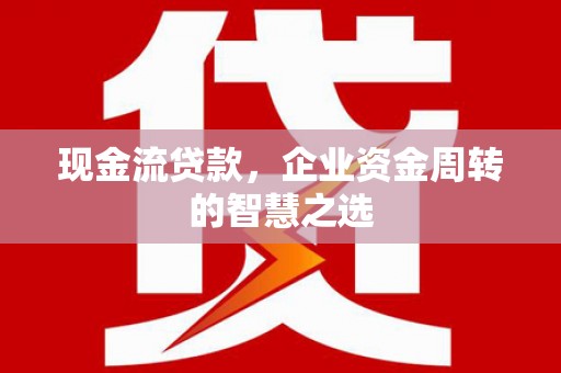 寿丰现金流贷款，企业资金周转的智慧之选