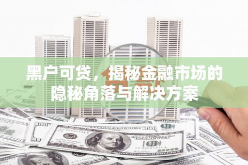 灌云黑户可贷，揭秘金融市场的隐秘角落与解决方案