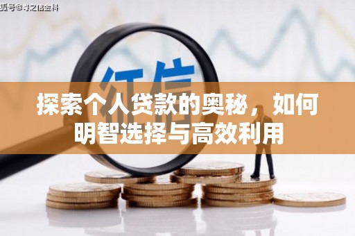 大安探索个人贷款的奥秘，如何明智选择与高效利用