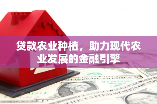 得荣贷款农业种植，助力现代农业发展的金融引擎