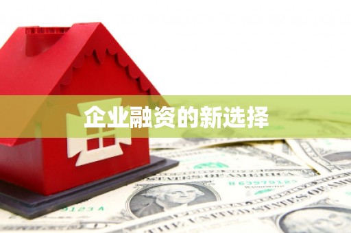 敦化企业融资的新选择