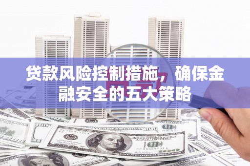 武进贷款风险控制措施，确保金融安全的五大策略