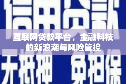周口互联网贷款平台，金融科技的新浪潮与风险管控