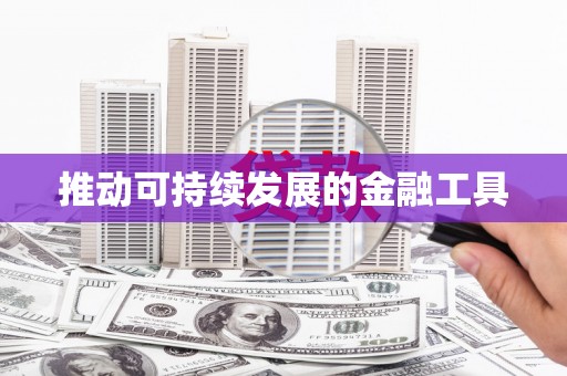 长兴推动可持续发展的金融工具
